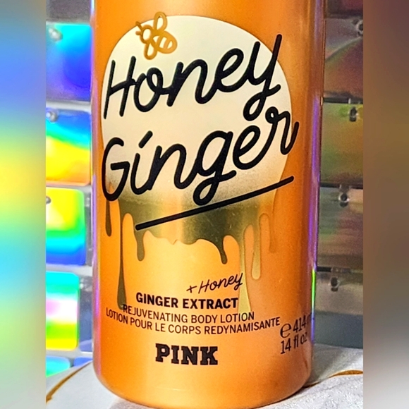 Victoria Secret PINK Honey Ginger  Body Lotion,Body Scrub, & Scented Candle NEW - Picture 2 of 7